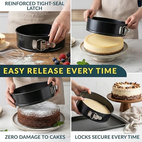 Baker's Signature 9 Inch Springform Cheesecake Pan with Removable