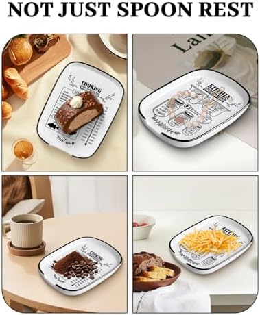 Ceramic Spoon Rest Spoon Holder for Stove Top Kitchen Counter Kitchen