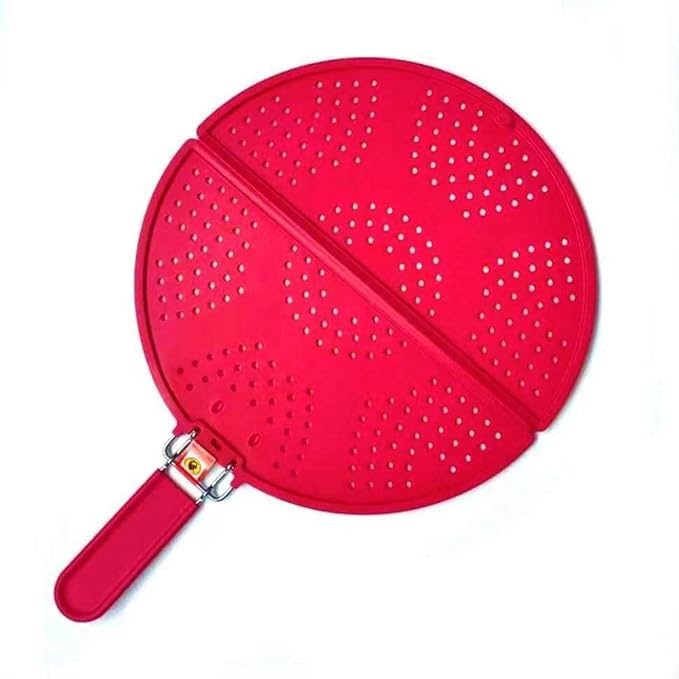 Foldable Silicone Splatter Screen, Bi-Fold Multifunction Shield by Unknown