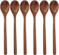 9" Korean Wooden Spoons for Eating, ADLORYEA 6 Pieces Small Wood