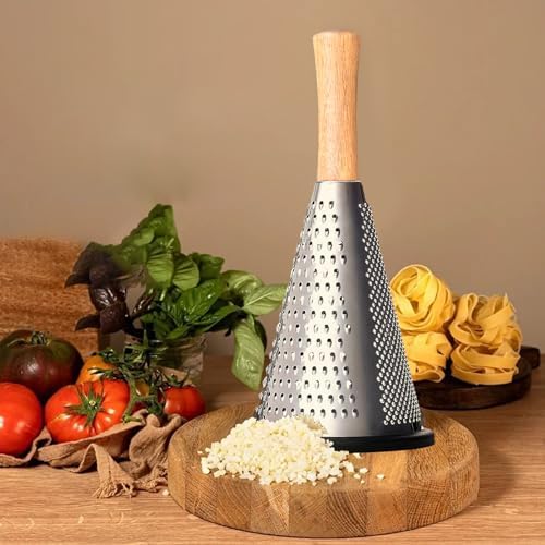 Cone Cheese Grater, 9.6 Inch Grater and Zester for Cheese, Vegetables