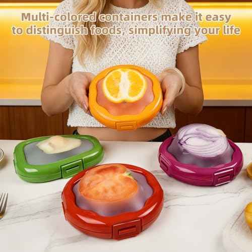 TQRR Avocado and Onion Storage Containers, 4-Pcs