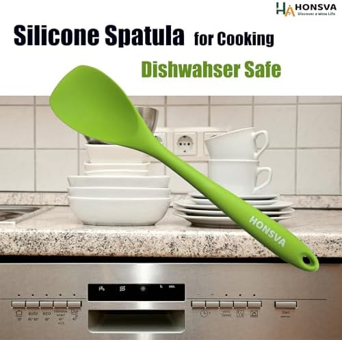 Silicone Baking Spatulas with Pastry Brush, Premium Heat-Resistant
