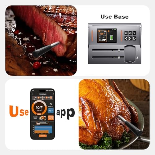 NIGOGOR Dual Probe Bluetooth Meat Thermometer