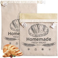 2 Pack Reusable Beeswax Bread Bags