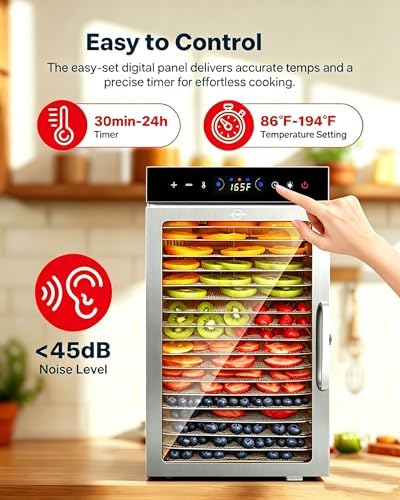 18-Tray Dual-Fan Food Dehydrator