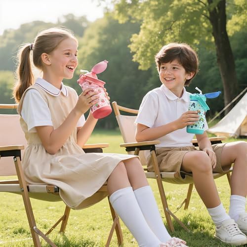 Fimibuke 18oz Kids Water Bottle Insulated Stainless Steel Toddler Cup