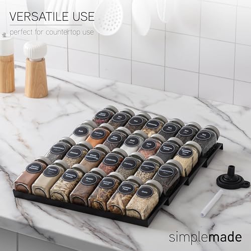 SIMPLEMADE-Spice Drawer Organizer, Spice Rack Drawer for Kitchen