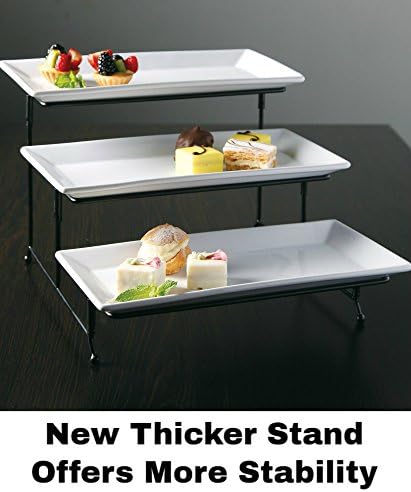 Partito Bella 3 Tier Swiveling Plate Rack Stand Including Three 12x6