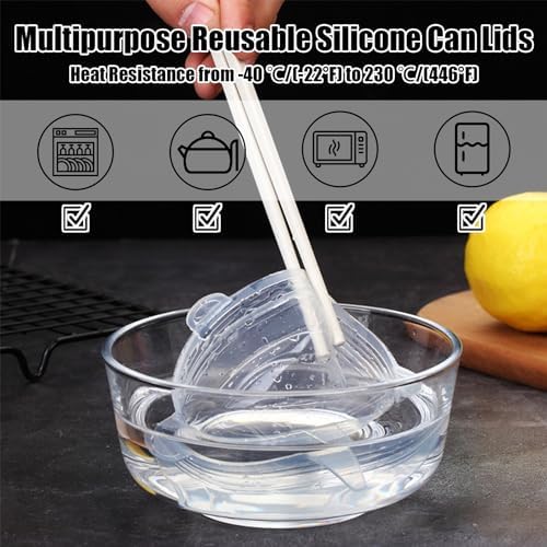 Boozyer Silicone Stretch Lids, 4 Pack, 3.75in