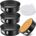Pickmesh 3 Pcs Nonstick Springform Pan Set, 150 Pcs Parchment Liners