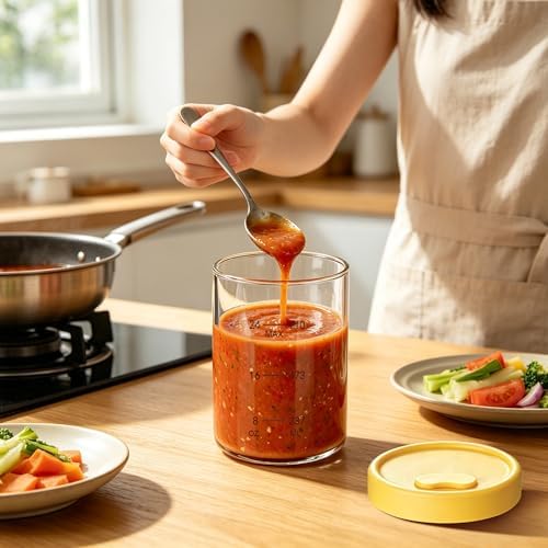 24oz Glass Soup Freezer Containers, 4 Pack