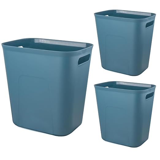 UUJOLY Plastic Small Trash Can Wastebasket, Garbage Container Basket by UUJOLY