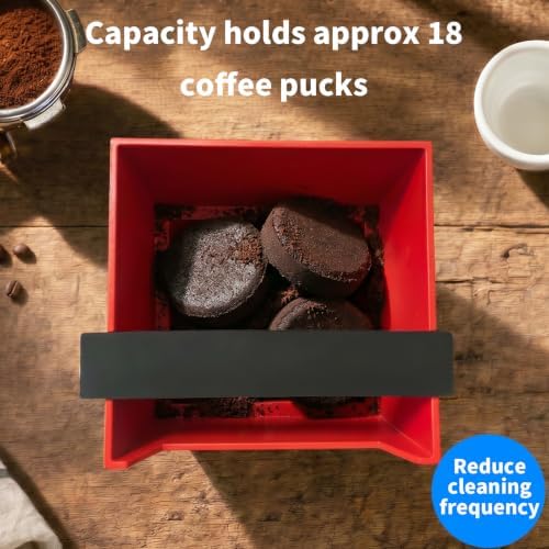 Espresso Knock Box, 5.4 in, Barista Style Espresso Grounds Knock Box