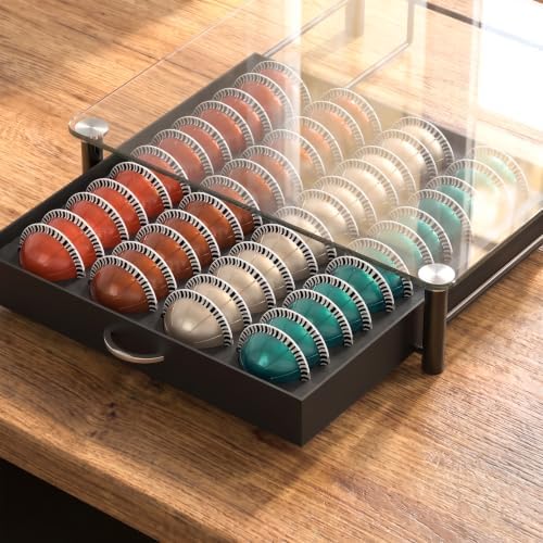 Deco Brothers Vertuo Pod Holder, 24 Large/48 Small Pods