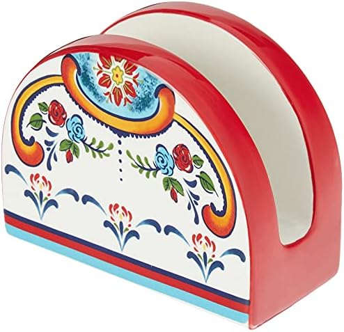 Euro Ceramica Zanzibar 4-Piece Table Accessory Set with Spoon Rest