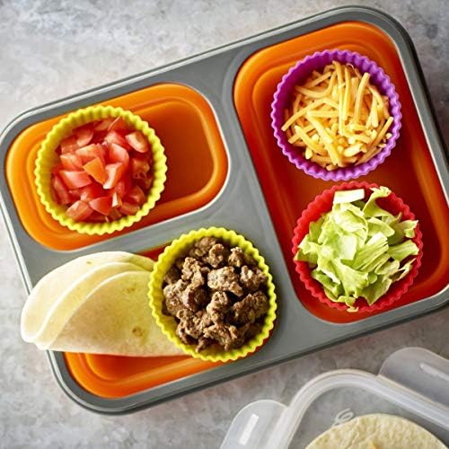 Silicone Baking Cups Muffin Cupcakes Liners Molds Sets in Storage