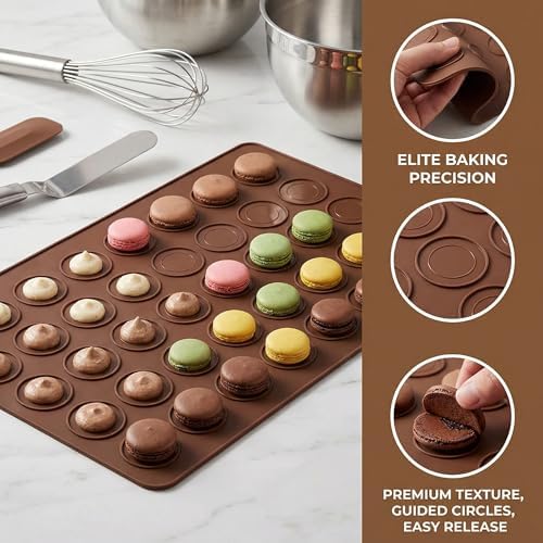 2 PCS 48 Capacity Macaron Silicone Baking Mat