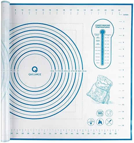 Silicone Baking Mat with Measurements, Pastry/Fondant/Dough Rolling