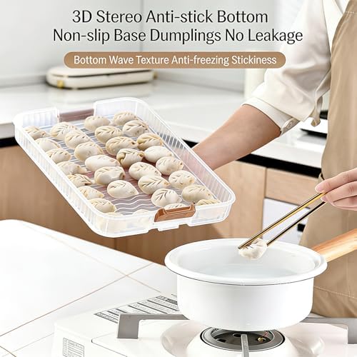 Refrigerator Dumpling Storage Box, 5-Layer, Green