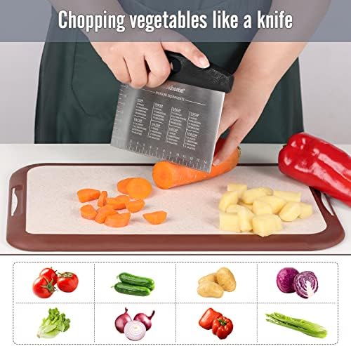 Silicone Baking Mat and Pastry Scraper, Ourokhome Dough Kneading Mat