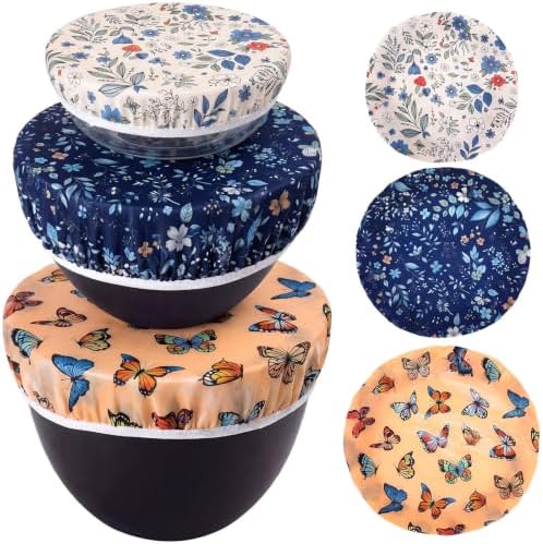Hahafelt 3 Pcs Reusable Bowl Covers, 8/10/12 Inch