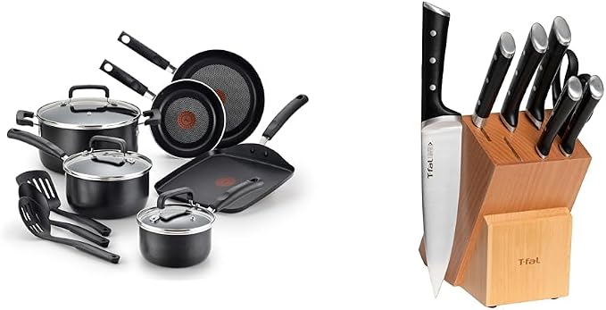 T-fal 20 piece set of Signature Nonstick Cookware by T-falbrand
