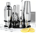 17Pcs Cocktail Shaker Set 750ml, 750/600ml Bartending Kit 25oz