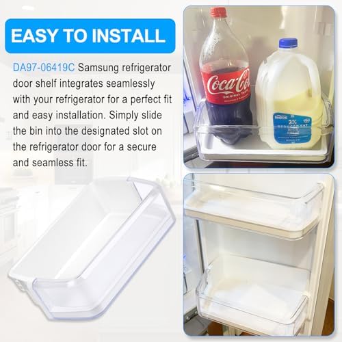 DA97-06419C Refrigerator Door Shelf Basket Bin Right Compatible with