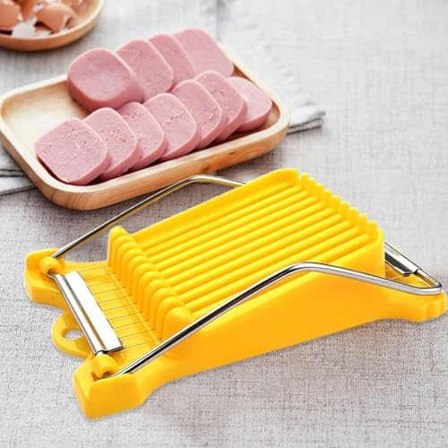 Multipurpose Luncheon Meat Slicer Egg Slicer Cuts 10 Slices for Eggs