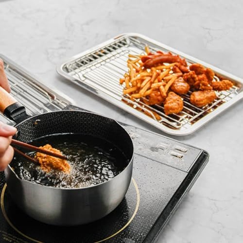 Set of 3 Breading Pans, Chicken Cutlet Dredging Trays with Stainless