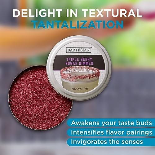 Bartesian Triple Berry Sugar Cocktail Glass Rimmer - Cocktails Glasses