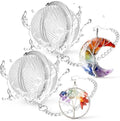TeaSanavie 7 Chakra Healing Crystal Tea Infuser Set - Reiki Quartz