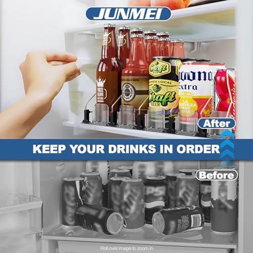 Drink Organizer for Mini Fridge (Fits Depth ≥ 12.2"), 12oz 16oz 20oz