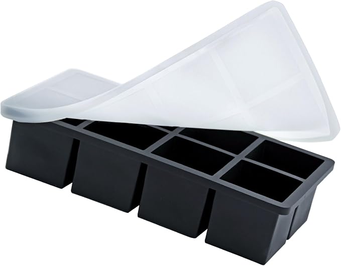 Bangp Large Ice Cube Tray for Whiskey, Metal Reinforced Frame Big Ice Cube Molds - Image 3