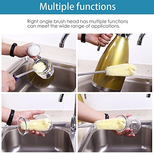 Long Bottle Brush Cleaner -16" Bottle Cleaning Brush Flexional Water