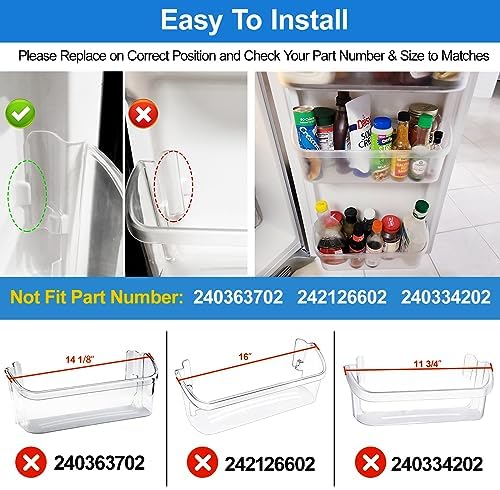 240323002 Refrigerator Door Bin Compatible With Frigidaire Door Shelf