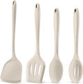 P&P CHEF Kitchen Utensil Set, 4 Pieces Non-stick Silicone Cooking Utensils by PPCHEF