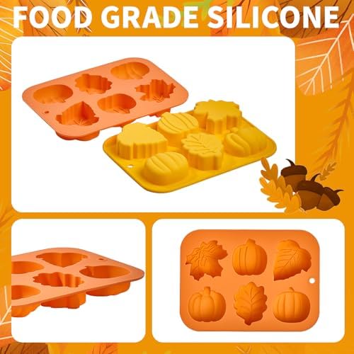 Pumpkin Silicone Molds, 2 Pack