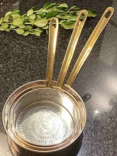 Handmade Hammered Pure 100 % Copper Frying Pan, Cooking Pan,set of