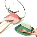 2 Pack Lid and Spoon Rest for Kitchen Counter, Cooking Ladle/Spatula/Spoon by IYOOH