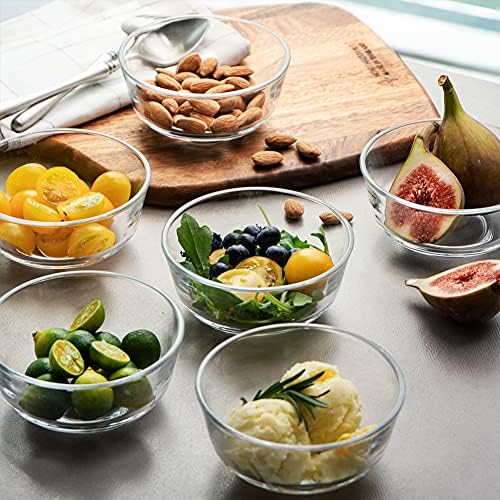 Sweejar Small Glass Bowls Set, 8 oz Prep Bowls for Cooking, 4 inch