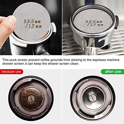 Sesama Coffee Distributor Espresso Tamper &Silicone Mat &Puck Screen