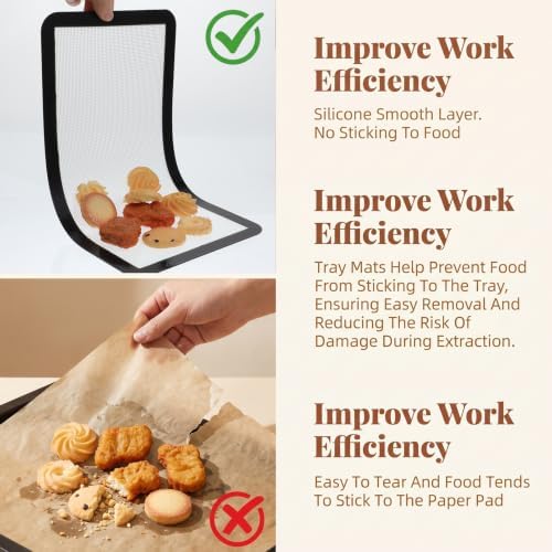 10 Pcs Silicone Baking Mats for Freeze Dryer Trays