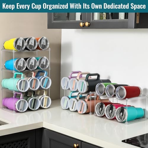Water Bottle Organizer for Stanley 40OZ & Various Bottles, Tumblers