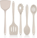 TeamFar Silicone Cooking Utensils Set, 5-Piece Heat Resistant Kitchen Utensils by TeamFar