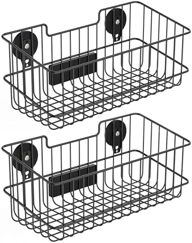 ULIBERMAGNET Magnetic Wire Baskets, 2-Pack