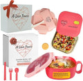 AI LOVE PEACE Microwave Ramen Bowl & Glass Meal Prep Container Bundle