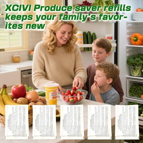 xcivi 5 Pack Produce Saver Refills for Frigidaire FRPAPKRF2PK