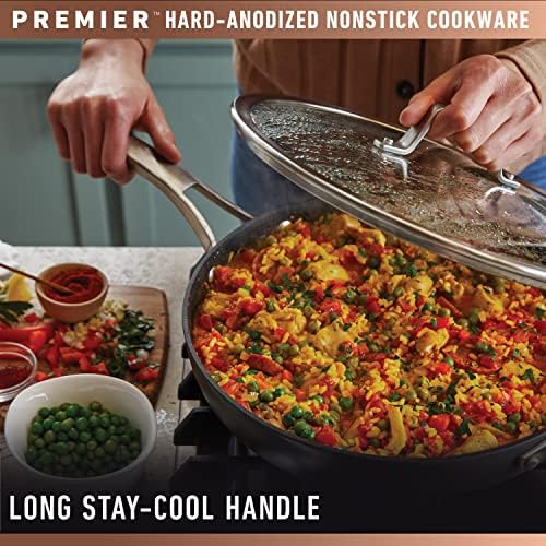 Calphalon Premier Hard-Anodized Nonstick Frying Pan Set, 8 In and